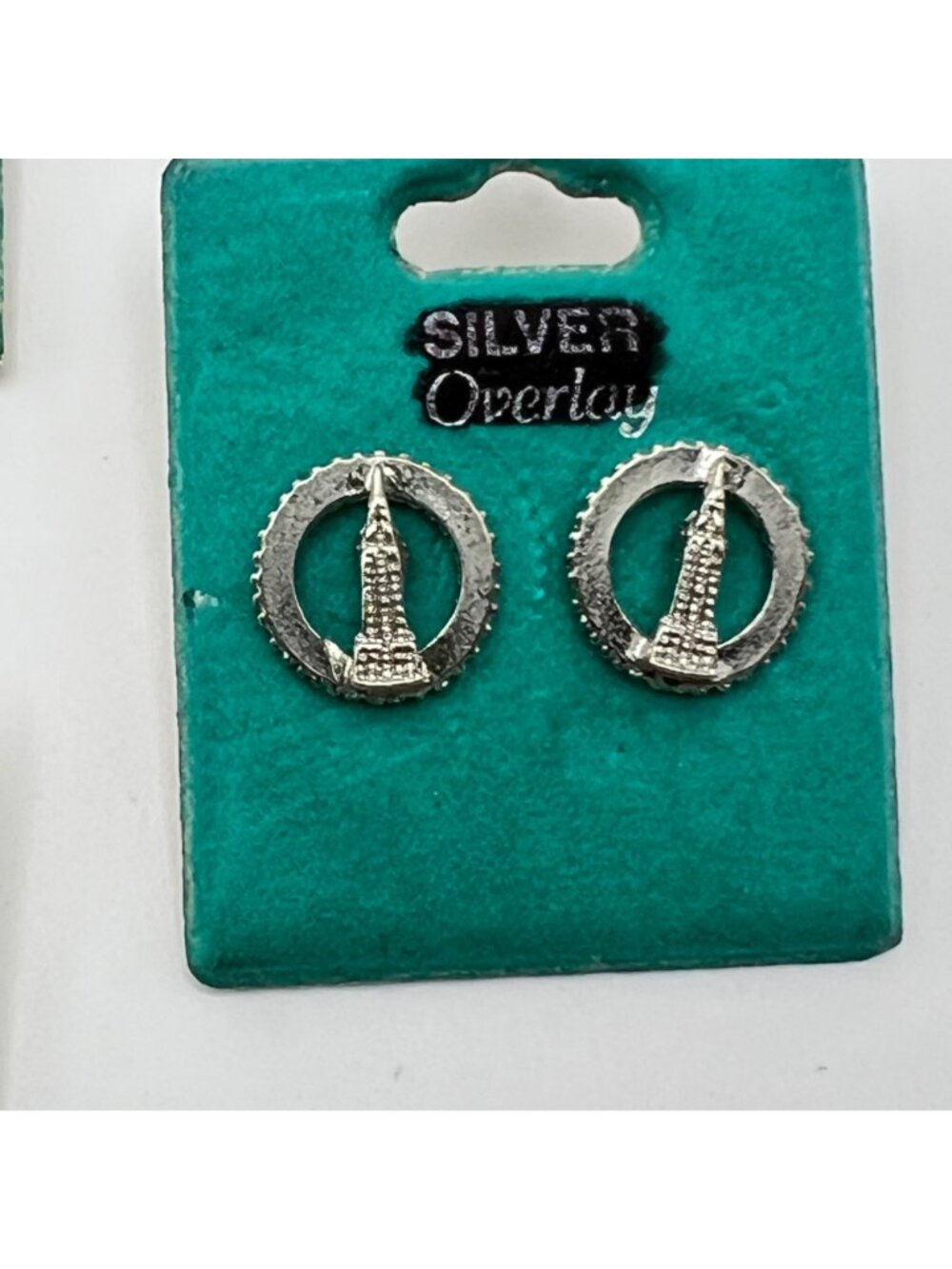 NYC Souvenir Jewelry Lot Big Apple Freedom Tower Empire Earrings Anklet NOS - Picture 4 of 9